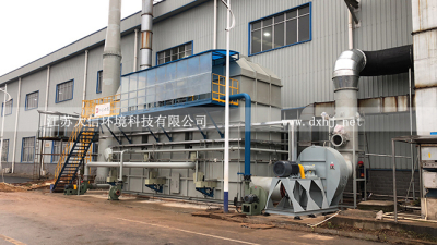 公司承接了山东润兴10万吨/年己二腈废气催化焚烧炉项目